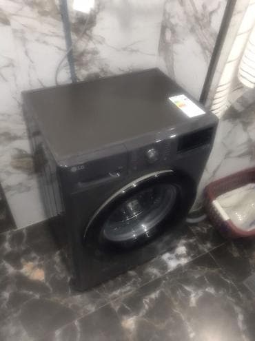 стиральной машина: Стиральная машина LG, фронтальная загрузка, темно‑серая (graphite) — 1