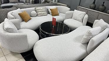 Эмерек гарнитурлары: Ашкана үчүн жумшак бурчек, түсү - Боз — 2