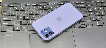 IPhone 12, Б/у, 64 ГБ, Синий, Чехол, 81 %