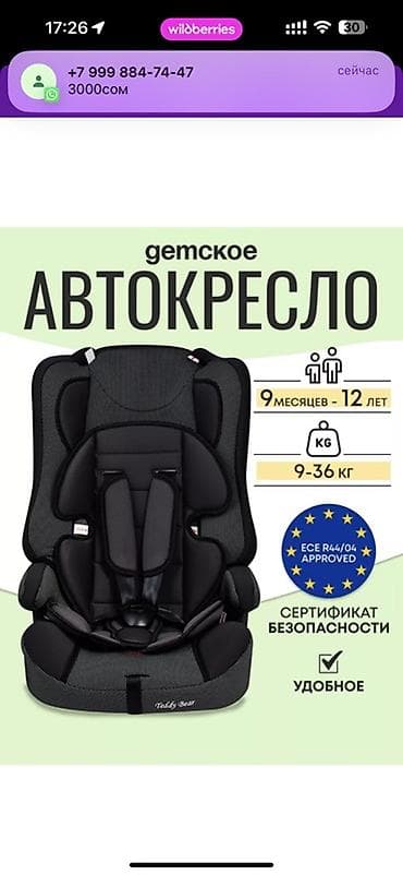 bear: Автокресло новая Детское автокресло Teddy Bear/Carmella, возраст 1–12 — 6