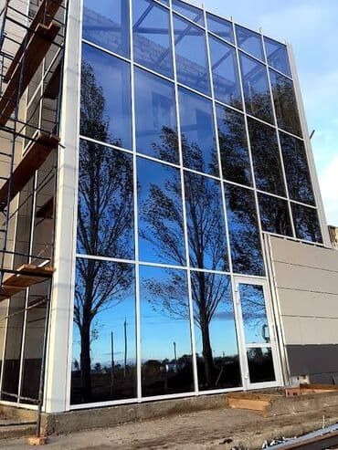 полировка панели: Фасад. Алюминиевое фасад. Алюминиевое окно. Алюминиевое двери. тёплый — 3