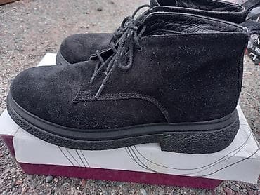 mk сумки: Продаю ботинки замшевые размер 38 цена 750 сом ботинки чёрные — 2