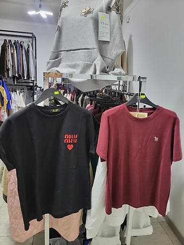 майка белая: Футболка, Оверсайз, Корея, Новый, Все размеры — 9