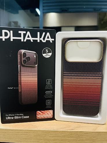чехлы на айфоны: Чехлы PITAKA оригинал Carbon для iPhone 17 Pro Max - Ультратонкий и — 2