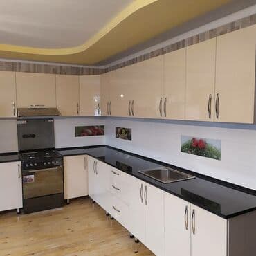 склад кухонная мебель: Буйрутма эмеректер, Ашкана, Ашкана гарнитурасы, Үстөл үстү, Керебет — 18