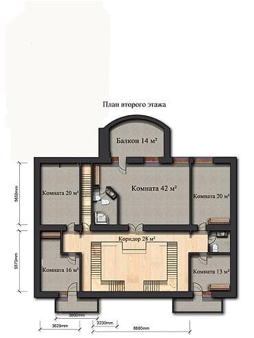 550 м², 15 бөлмө, Чиркөө — 3
