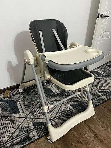 Инструменты: Стульчик для кормления, Б/у, Другой бренд, Металл, Другой вид, цвет - Серый — 1