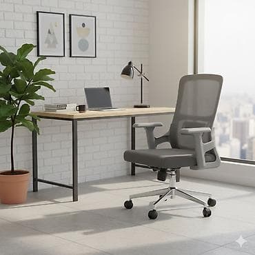 Тумбы и подставки: Офисное кресло, Новый, С колесиками, цвет - Серый, Самовывоз, Платная доставка — 1