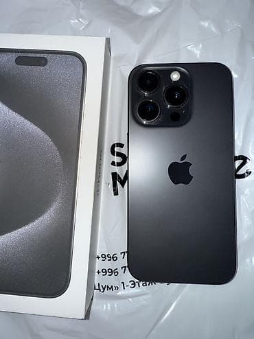 ipad pro 1: IPhone 15 Pro, 256 ГБ, Black Titanium, Коробка, 91 % — 1