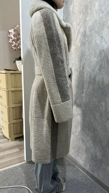 работа в бишкеке разнорабочий 2020: Дублёнка женская, тёплая, длина миди. - Материал: натуральная овчина — 4