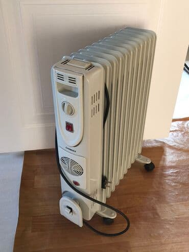 типы обогревателей: Масляный обогреватель Кол-во секций: 10 и более, Отключение при перегреве, Несколько режимов мощности — 1