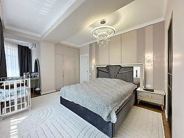 osh flat: 3 комнаты, 122 м², Старый аэропорт Элитка, 11 этаж, Дизайнерский ремонт — 3