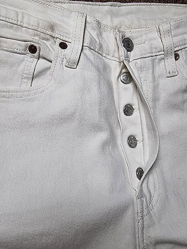 белый джинсы: Мужские джинсы, S, LeviS, Новый, цвет - Белый, Самовывоз — 5