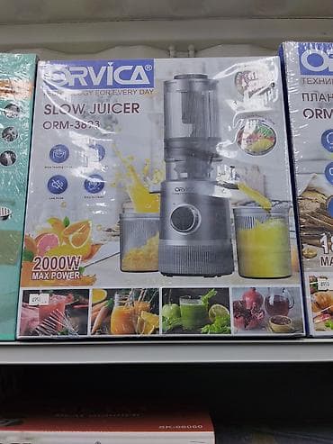 шнековый: Медленная соковыжималка ORVICA ORM-3023 - Тип: шнековая (slow juicer) — 1