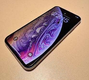 e96a hoco: IPhone Xs, Б/у, 256 ГБ, Серебристый, Защитное стекло, Кабель, Коробка, 100 % — 1