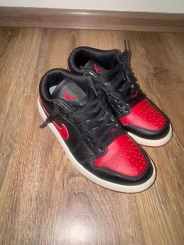 Мужская обувь: Кроссовки Jordan 1 Low (стиль Bred/Black-Red) Nike Air Jordan 1 Low — 2