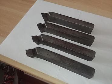 Строительные растворы и добавки: Набор токарных резцов по металлу, 4 шт. - Тип: отогнутые/подрезные — 1