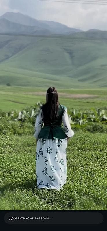 кыргызские национальные платья на кыз узатуу: Улуттук кийим, Аял — 2