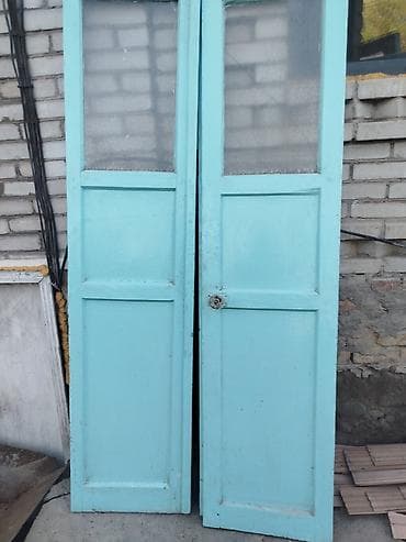 Деревянные распашные двери с остеклением. - Материал: массив дерева — 2