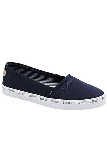 слипоны женские желтые: Лоферы, 38, Esprit, Новый, цвет - Синий, Самовывоз — 2