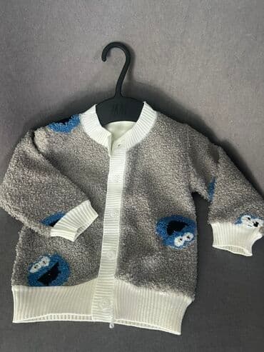 теплый детский костюм: Детская флисовая куртка универсального фасона хаки цвета. Модель с — 13