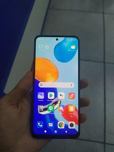 xiaomi redmi 13: Redmi, Redmi Note 11, Б/у, 128 ГБ, цвет - Голубой, 2 SIM — 3