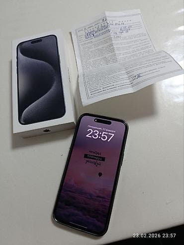 iphone 5s 64gb: IPhone 15 Pro, 256 ГБ, Black Titanium, Чехол, Коробка, Зарядное устройство — 1