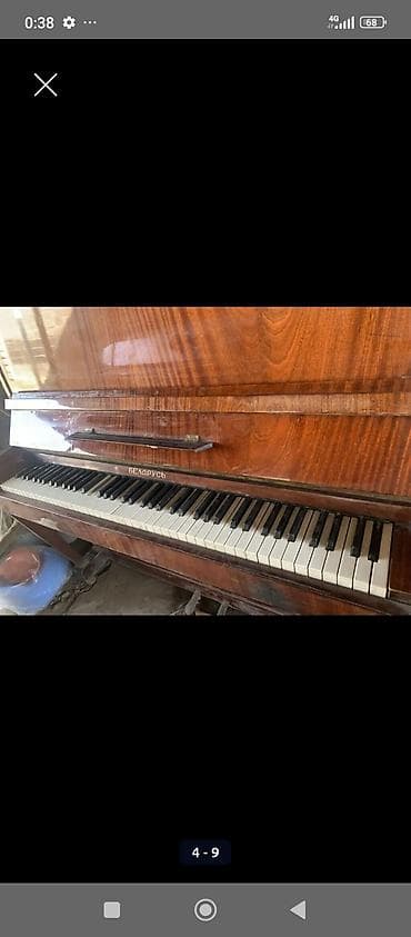 Музыкалык аспаптар: Пианино «Беларусь» (вертикальное) чуть сорапина есть срочно продаю - — 7