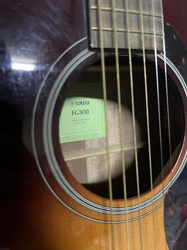 ямаха музыкальный инструмент: Акустическая гитара Yamaha FG800 (дредноут)ОРИГИНАЛ - Форм-фактор — 5
