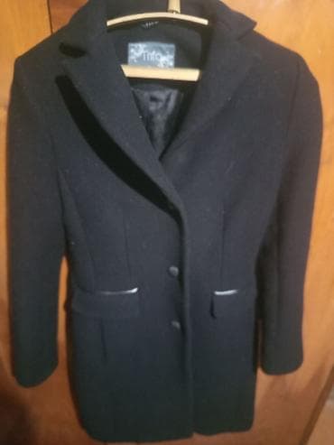 Пальто, Классика, Осень-весна, По колено, Однобортная модель, XL