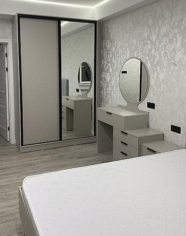 Спальные гарнитуры: Спальный гарнитур, Двуспальная кровать, цвет - Серый — 1