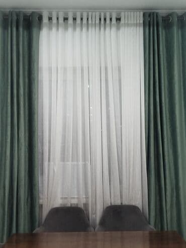 горошек для цветы: Комплект штор, С тюлем в комплекте, Готовое изделие, Для зала — 2