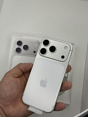 oneplus ace 5: IPhone 17 Pro, Б/у, 256 ГБ, Серебристый, Кабель, Коробка, 100 % — 2