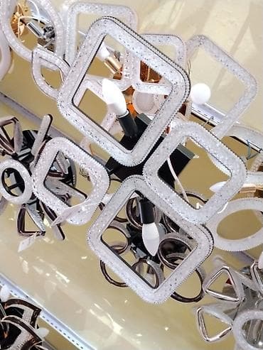led matrix panel: Потолочная светодиодная люстра с декоративными квадратными рамками - — 1