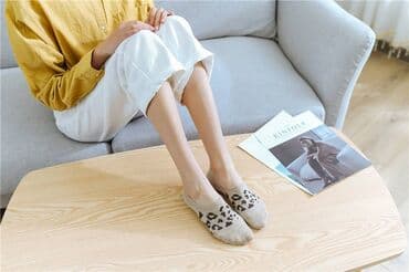 леопардовые вещи: Носки короткие с принтом "Леопард" — 2