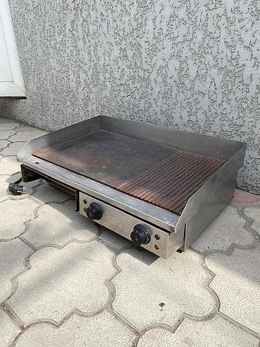 Для кафе, ресторанов: Электрический гриль-аппарат (планча/гриль-плита) из нержавеющей стали — 3