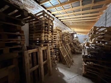 Деревянные поддоны (паллеты) оптом - Материал: хвойная доска/брус