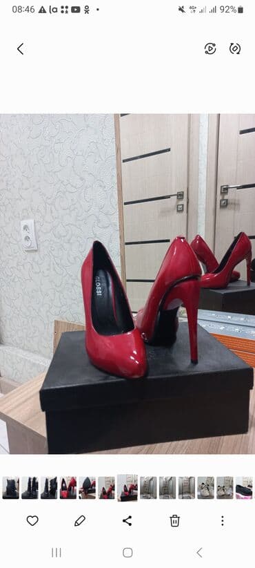 Туфли: Туфли, 35, Glossi, Новый, цвет - Красный, Самовывоз — 5