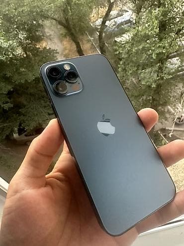 IPhone 12 Pro, Новый, 256 ГБ, Pacific Blue, Защитное стекло, 75 %