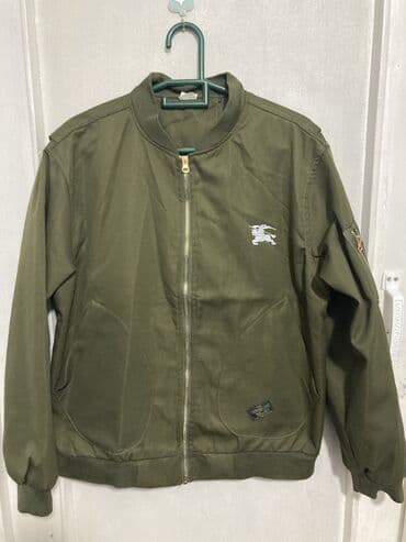 Курткалар: Бомбер мужской/унисекс, оливковый цвет. Новый без этикетки. Размер — 4