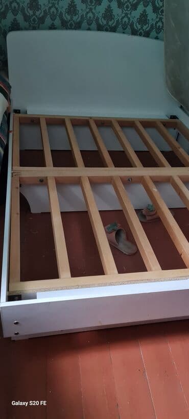 белорусская мебель бишкек: Двуспальная кровать, Новый, С матрасом, длина - 200 см — 3