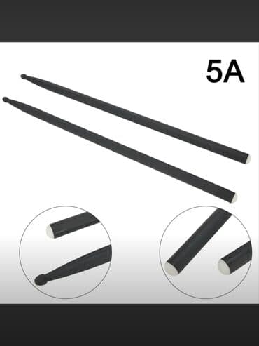 детская электронная барабанная установка: Барабанные палочки карбоновые. Долговечные, сбалансированные палочки — 1