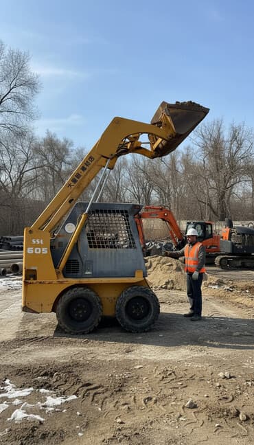 платформа для эвакуатор: Сдаю Мини (Бобкат) погрузчик, 1 тонн, 3 куб.м, Почасово — 2