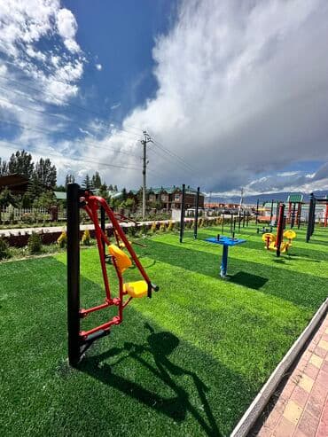 отдых на ыссык куле: Коттедж, коттедж с тремя спальными ЦО Радуга West, Кош-Кол, Парковка, стоянка, Сауна, Детская площадка — 19