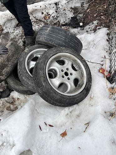 bmw e36: Колеса в сборе 215 / 55 / R 17, Зима, Б/у, Запаска, Легковые, Литые, отверстий - 5 — 4