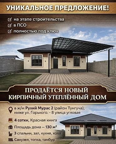3: 🔆🔆🔆🔆Продается новый дом под самоотделку (ПСО) в начале ж/м Оскон-Ордо — 3