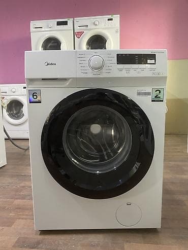 🔥Midea, 6кг Почти новая✅ Основные характеристики: - Загрузка: 6 кг