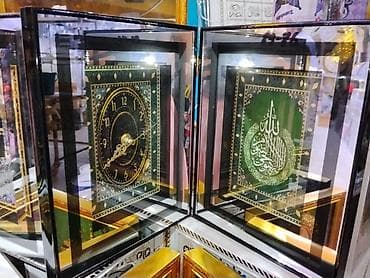 электронный часы на стену: Настенный набор в стеклянной раме: часы и декоративная панель с — 1