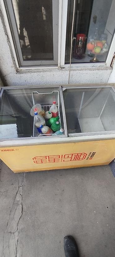 мини холодильники: Морозильный ларь XINGX с раздвижными стеклянными крышками. - Тип — 2