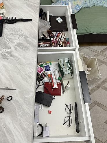 Туалетные столики: Туалетный столик, С зеркалом, цвет - Белый — 2